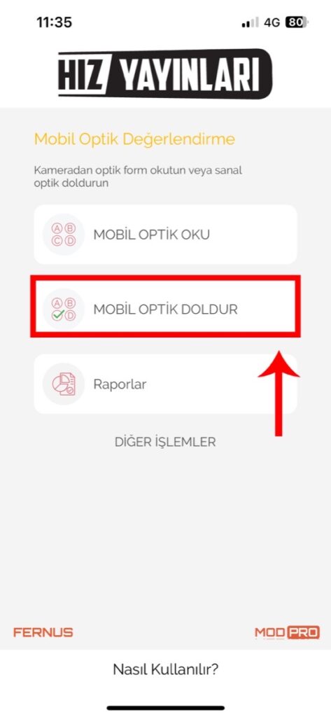 12. Adım - Mobil optik doldur